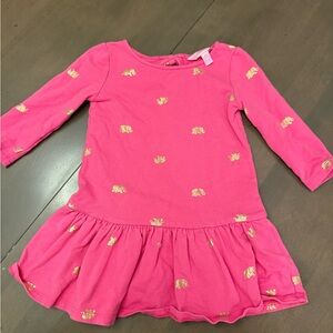 Lilly Pulitzer Pink Dress with Gold Accents